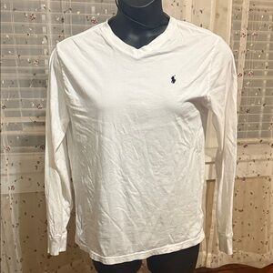 Ralph Lauren Classic White Long Sleeve Tee